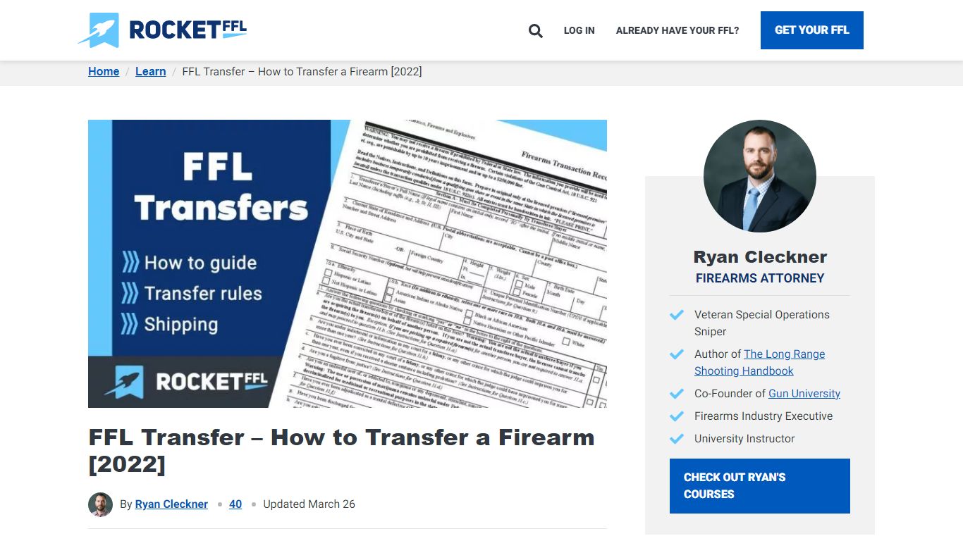 FFL Transfer – How to Transfer a Firearm [2022] - RocketFFL
